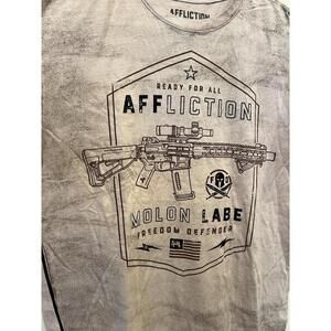 Affliction Molon Labe Freedom Defender Graphic T-Shirt 2XL